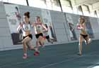 Hollie Lancaster (Sunderland Harriers) winning the under-17 womens 60 metres , North East Indoor Champs, Gateshead.